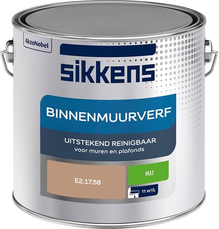 Sikkens - Binnenmuurverf Mat - E2.17.58 - Mengverf - 2,5 L