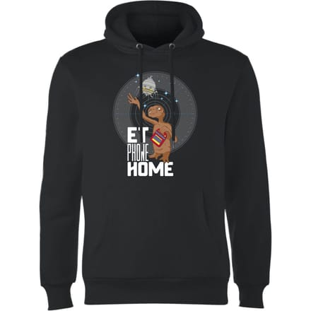 E.T. Phone Home Hoodie - Zwart - M