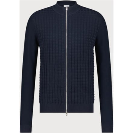 Blue Industry Structuur gebreid rits vest |