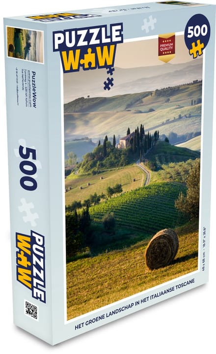 Puzzel Toscane - Landschap - Groen - Legpuzzel - Puzzel 500 stukjes