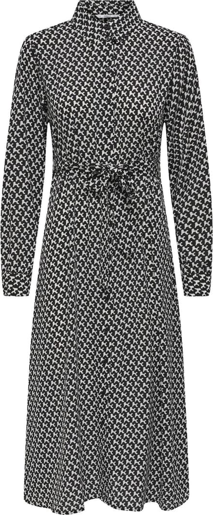 ONLY ONLRUTH LIFE L/S SHIRT MIDI DRESS PTM Dames Jurk - Maat L