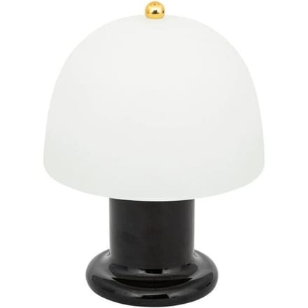 Draadloze LED-tafellamp van glas op batterijen RICK