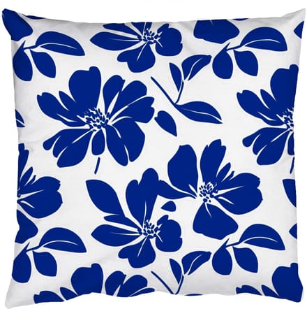 Sierkussens - Kussentjes Woonkamer - 60x60 cm - Floraal - Modern - Blauw