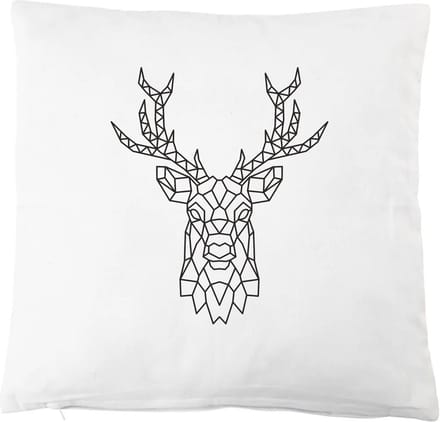 Rendier Kerstmis Kussenhoes - Zwart - 45x45 cm - Specialties By Eizook