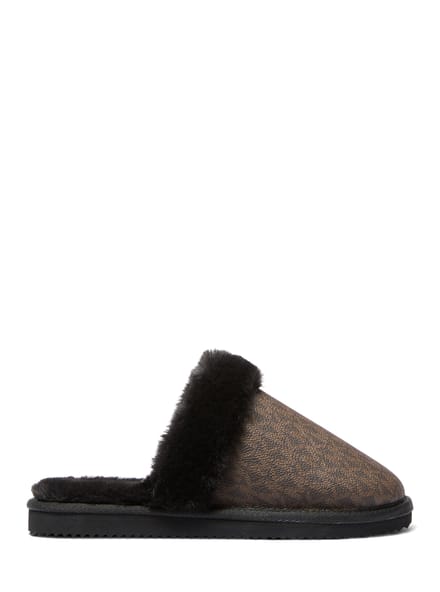 Michael Kors Liddy Closed Toe Brown/black Maat: 36 | Slippers Outlet | Dames | Bruin