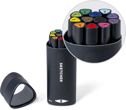 Molotow Sketcher Main Kit - set van 12 hoge kwaliteit schets stiften