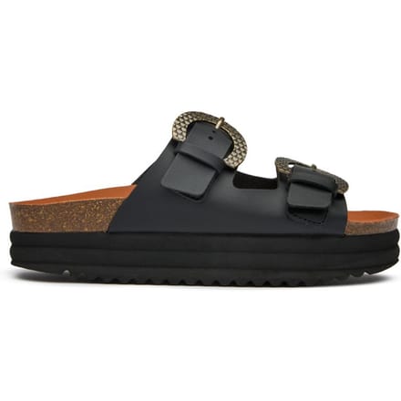 V.gan Vegan Pruimen Voetbed Reptiel Sandalen