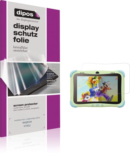 dipos – 2x Beschermfolie geschikt voor BWJBSW KT802 | Krasbestendige & heldere Screenprotector Ultra-Thin
