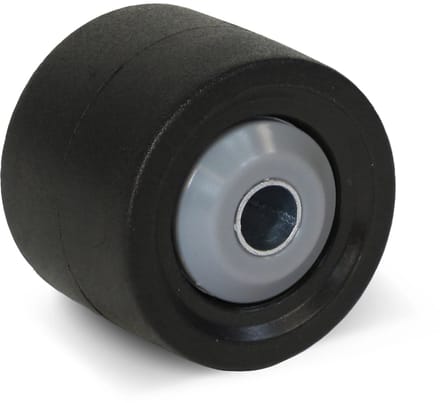 Zwart nylon zwaarlastwiel - 50mm - 300kg