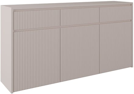 Selsey Vemmi – Dressoir 3-deurs, 3 laden, Kasjmier, 155 cm