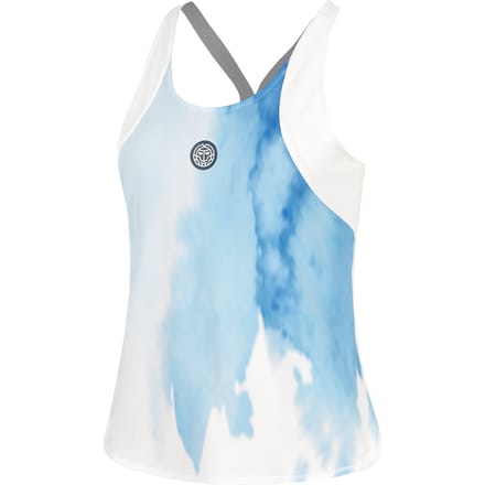 BIDI BADU Watercolour Tanktop Dames-Wit,Blauw
