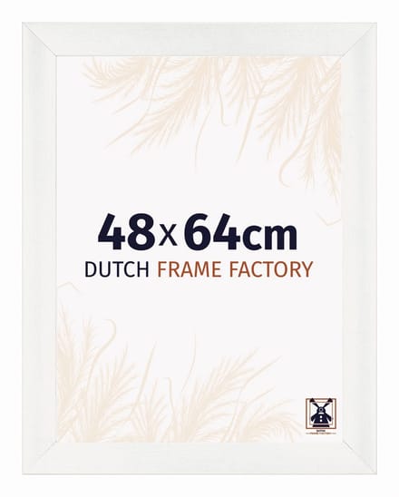 Fotolijst 48x64 cm - MDF - Wit Geveegd - Praag