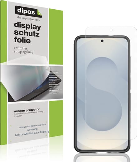 dipos – 4x Matte Beschermfolie geschikt voor Samsung Galaxy S26 Plus Case Friendly | Krasbestendige & antireflecterende Screenprotector Ultra-Thin