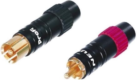Neutrik Aarding Mannelijk 3-7.3 Mm Messing Zwart 2 Stuks