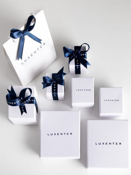 Luxenter Diwon oorbellen, gerhodineerd