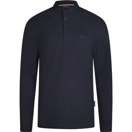 Pique polo met lange mouwen Hechter