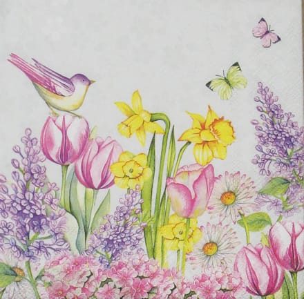Servetten Blooming Garden 33 x 33 cm