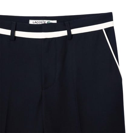 Lacoste Heren Badge Rechte Pantalon (Blauw)