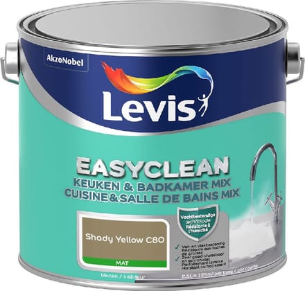 Levis - Easyclean Keuken & Badkamer Mix - Shady Yellow C80 - Mengverf - 2,5 L