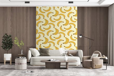 Behang - Fotobehang Fruit - Design - Banaan - Breedte 165 cm x hoogte 220 cm