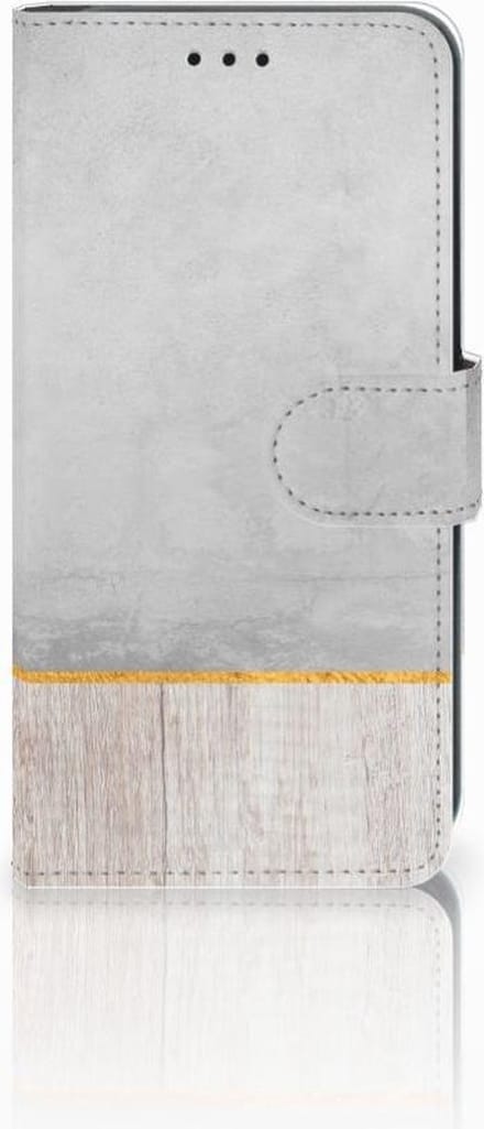Xiaomi Mi A2 Lite Book Style Case Wood Concrete