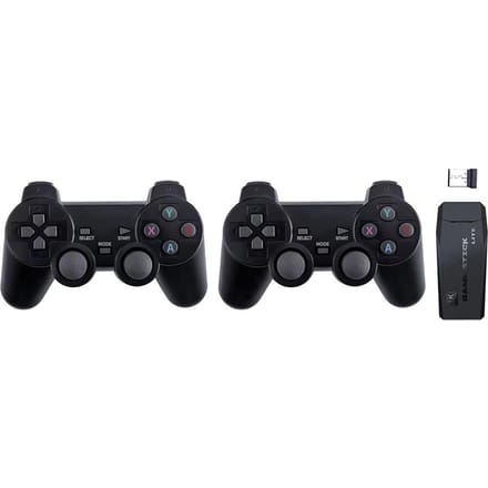 M8 Draadloze gameconsole 2.4G HD Arcade PS1 Home TV Mini-gameconsole U Bao Retro-gameconsole 64G zwart