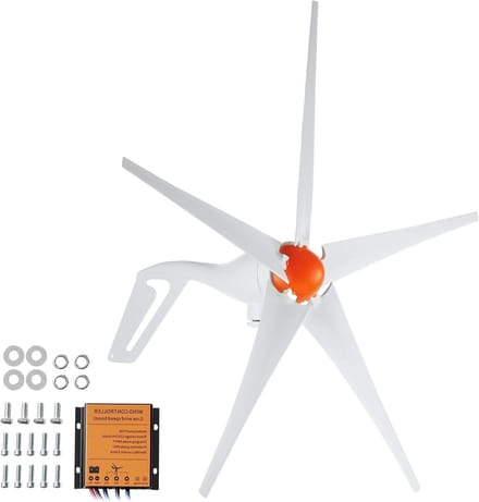 Windturbine Generator - Windmolen Energie - Energie Opwekken - MPPT Controller - 500 W 12 V - Wit