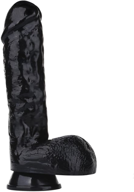 Being Fetish - Dildo met Zuignap - Kunstrubber - 19 cm - Zwart