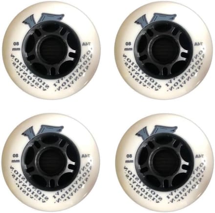 Inline Skater Hockeys - Skate Hockeys - Sporten in Hal - Top Kwaliteit - 76 mm - Wit
