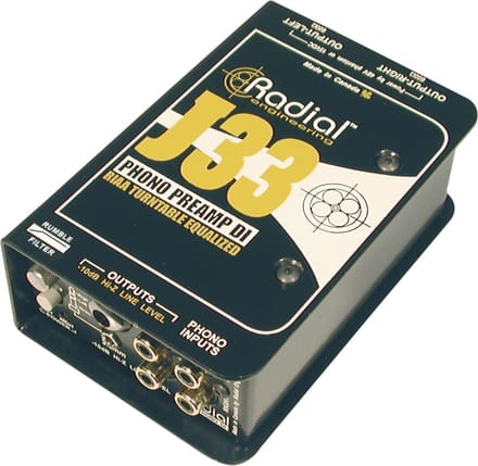 Radial J-33 Phono voorversterker - Studio preamps
