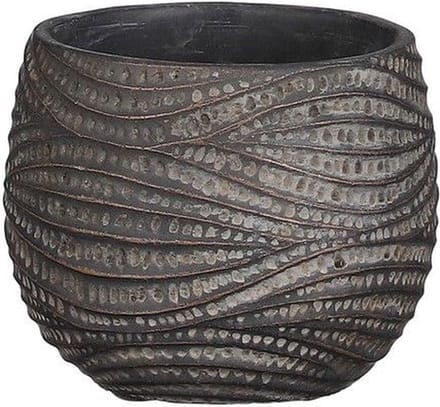 MICA DECORATIONS HENDRICK BLOEMPOT - H9 X Ø11 CM - BRUIN