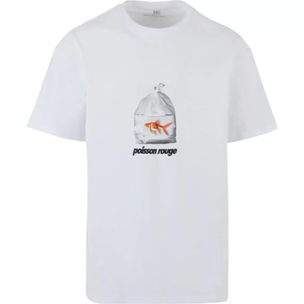 Oversized T-shirt Upscale Poisson Rouge heavy