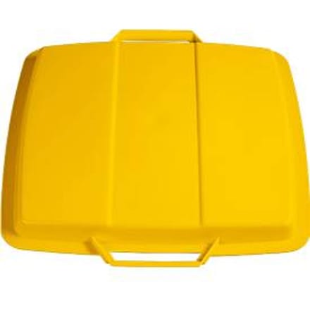 Deksel voor afvalbakken 90 liter, geel