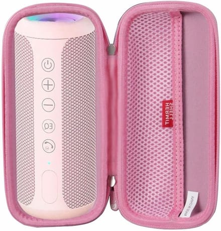 Draagbare Hard Case voor Bluetooth Speaker - Bescherming, Schokbestendig en Waterdicht (Roze)