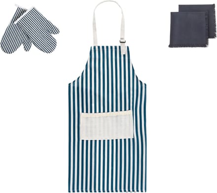 BELIANI CUCUMIS - Keukentextiel set - Blauw - Polyester