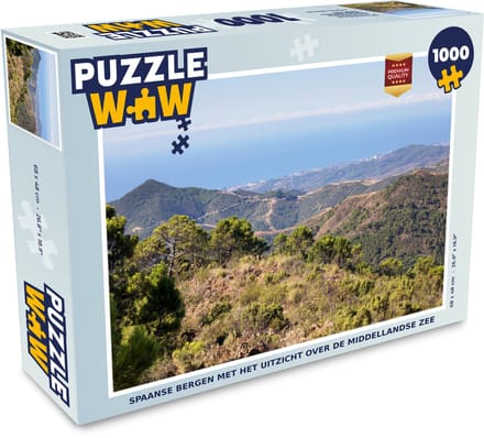 Puzzel Spanje - Zee - Berg - Legpuzzel - Puzzel 1000 stukjes volwassenen