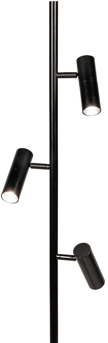 Lumidora Vloerlamp 75583 - SOLLER - 3 Lichts - GU10 - Zwart - Metaal