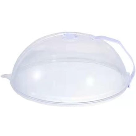 Magnetron Spatdeksel Hoge Temperatuurbestendig Plastic Spatscherm Deksel voor Keuken Mini white