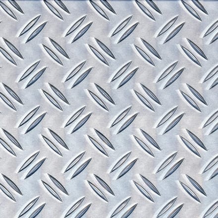 Geribbeld Aluminium Structuurplaat 200 x 1000 mm – Natuurlijke Afwerking