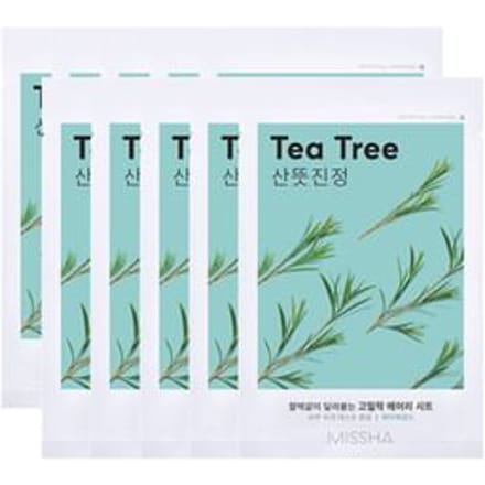 Missha Airy Fit - Kalmerend Sheet Masker Tea Tree - Tegen Onzuiverheden & Sebum - 19 g