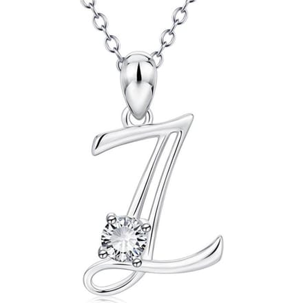 Modieuze Diamanten Ketting In Europese en Amerikaanse 26 Engelse Letters white