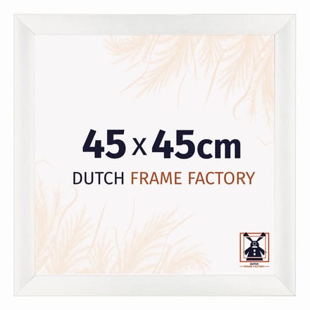 Fotolijst 45x45 cm - MDF - Wit Geveegd - Praag
