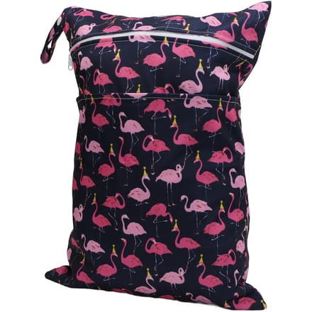 Luiertas Opbergzak Waterdicht Polyester Herbruikbaar Dubbele Ritsen Luiertas Nat Droog T21 T12 black