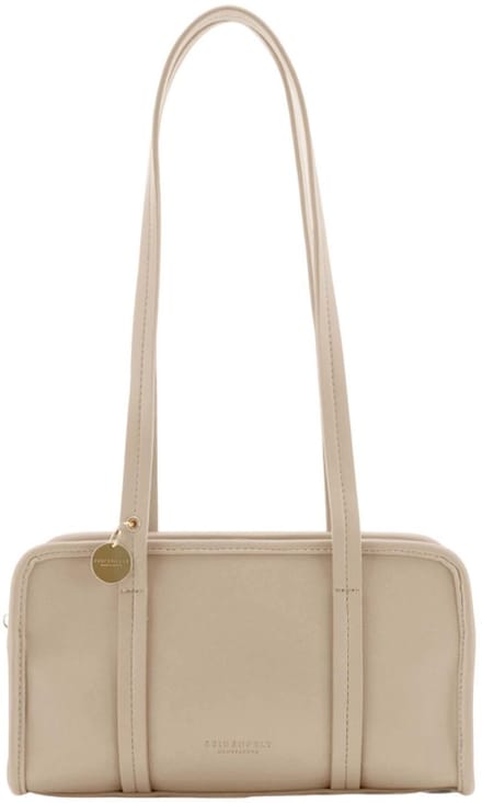 SEIDENFELT MANUFAKTUR schoudertas Nelma Bowling Bag Warm Beige