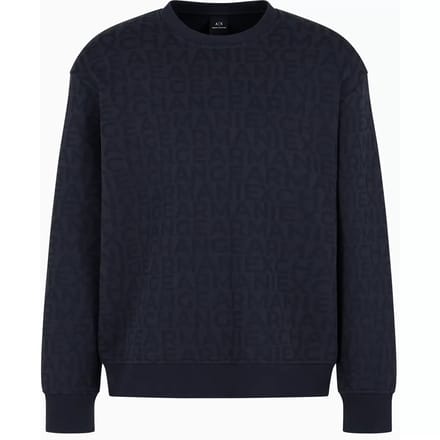 AllOver Logo Sweatshirt Crew Neck - Blue