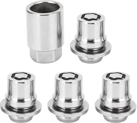 Dailygoods- Wielslotmoeren Antidiefstalset - 4 - Gelegeerd Staal