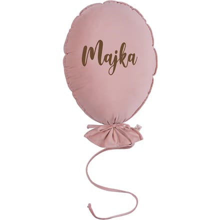 Deluxe ballon kussen natuurlijk roos gepersonaliseerd Malomi Kids