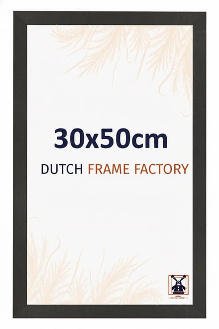 Fotolijst 30x50 cm - MDF - Zwart Mat - Benno