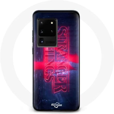 Coque pour Samsung Galaxy S20 Ultra Stranger Things Logo Transparent Saison 4 Bande annonce 2022