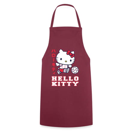 Hello Kitty Speelt Voetbal Keukenschort
